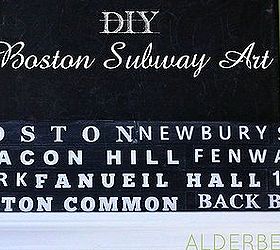 diy boston subway art, crafts