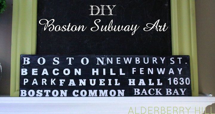 diy boston subway art, crafts