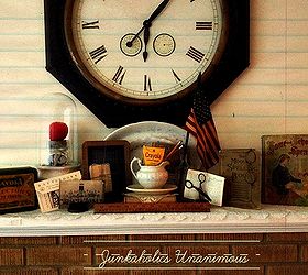 summer to fall transitional decorating back to school mantel decor, home decor, A collection of vintage school junk from around the house