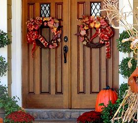 fall front porch tour, porches, seasonal holiday decor