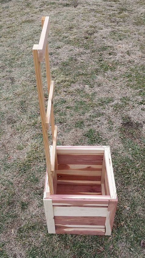 tomato planter box, gardening, repurposing upcycling, woodworking projects