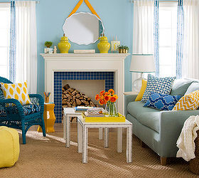 colorful living rooms, home decor, living room ideas