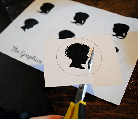 image transfer silhouette knobs tutorial, crafts, decoupage, windows, Step 1 Print the printable and cut out the images
