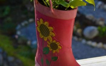 Earth Day Projects: Rubber Boot Planters