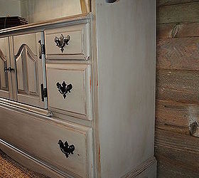 small hutch makeover, painted furniture, rustic furniture