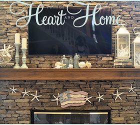 simple summer mantle, seasonal holiday decor, In a matter of minutes you ve infused a refreshing splash of summer into your space now go sit on the porch with a good book and a glass of iced tea xo