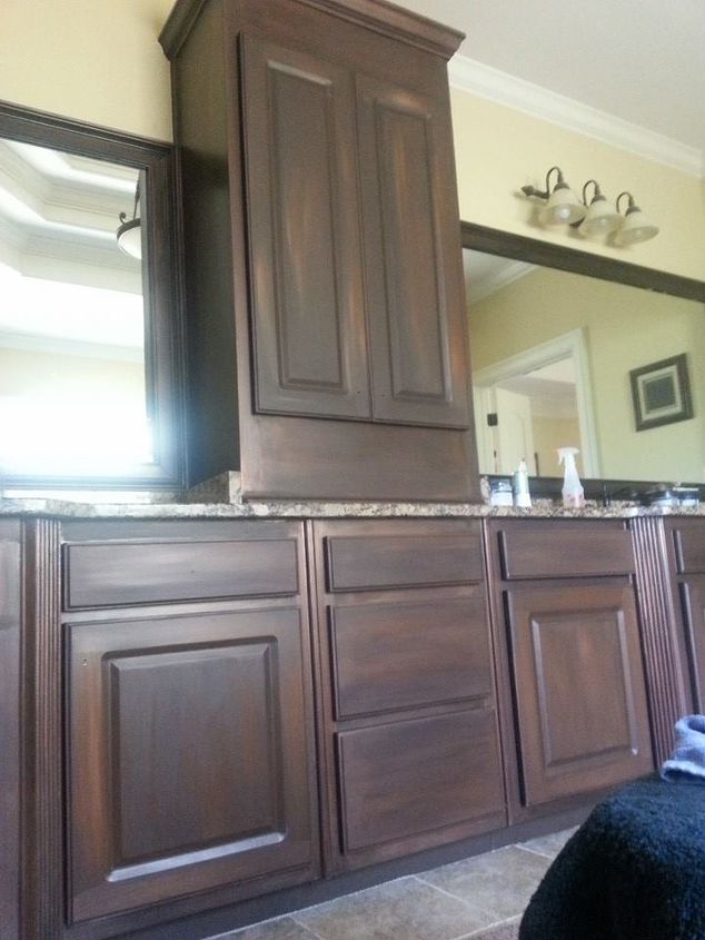 White Cabinets Painted To Look Like Wood Hometalk