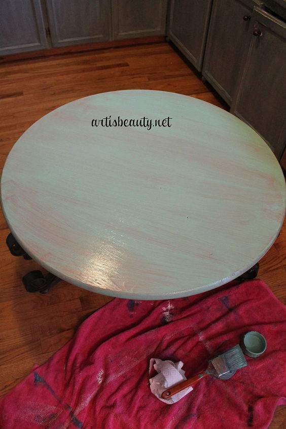 from ewww to eau de lavande coffee table makeover, painted furniture