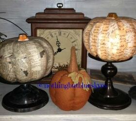 more pumpkin crafts and some church sale finds, crafts, seasonal holiday decor