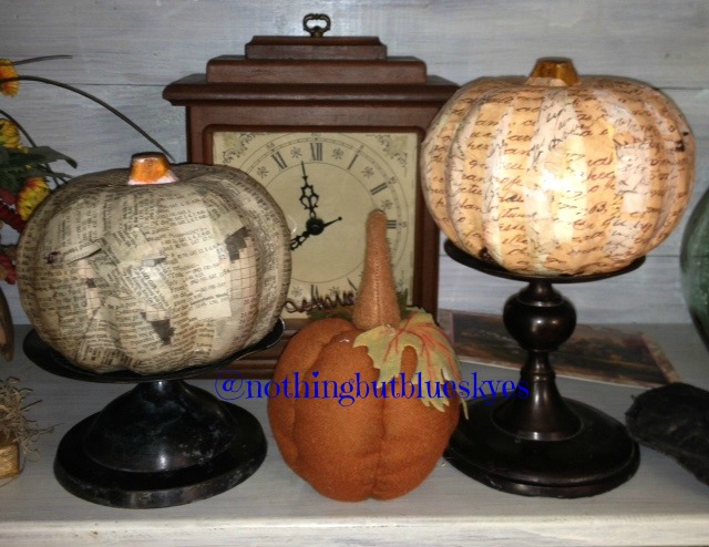 more pumpkin crafts and some church sale finds, crafts, seasonal holiday decor