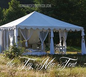 glamping with style, outdoor living, the 20X20 party tent