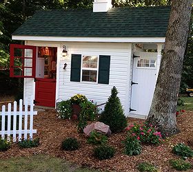 a teacher s dream garden shed, curb appeal, gardening, outdoor living, The potting shed side view with double doors