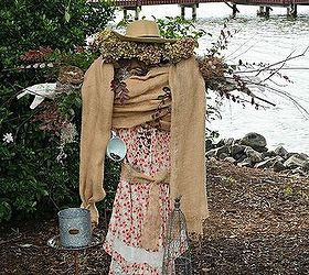 scarecrow from a garden trellis, gardening, outdoor living, repurposing upcycling