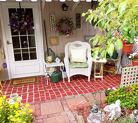 a painted patio, outdoor living, painting, Another After shot