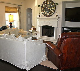 our living room industrial style, home decor, living room ideas, Looking toward the tv fireplace