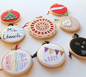 eight embroidery hoop ornaments for everyone on your christmas list, crafts, Check out all of these ideas for those on your git list