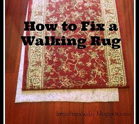 keep your rug from walking, cleaning tips, flooring, How to Fix a Walking Rug