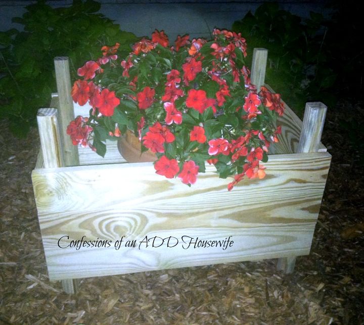 diy planter box, diy, gardening, woodworking projects, all done with the planter box
