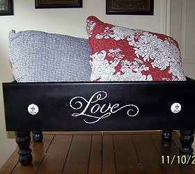 upcycled dresser drawer, painted furniture, repurposing upcycling, The end results