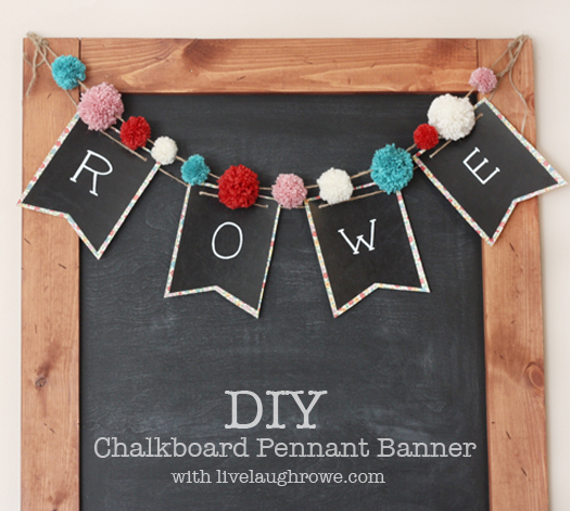 diy chalkboard pennant banner, chalkboard paint, crafts