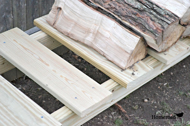 soporte para troncos de bricolaje, Estos troncos est n listos para la estufa de le a o el pozo de fuego