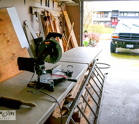 must have tools what are your favourites why chime in, diy, home maintenance repairs, tools, woodworking projects, Workshop welcome to my single car garage that s generally stuffed to the rafters Two long Costco tables provide an awesome price efficient workspace Do you have built ins or temps like me