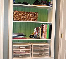 best way to organize scrapbook paper, craft rooms, organizing, They also fit perfectly on bookshelves
