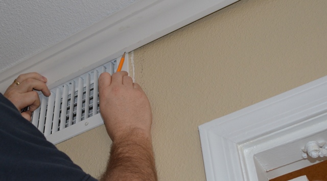 venting frustration, diy, home maintenance repairs, how to, hvac, wall decor, marked the location