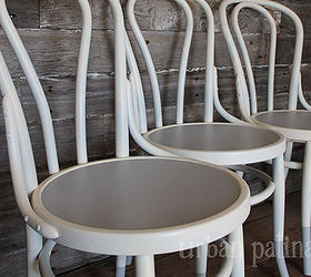 dip dyed bentwood chairs, chalk paint, painted furniture