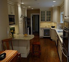 traditional kitchen remodel before after, home decor, home improvement, kitchen backsplash, kitchen design, lighting, Another After shot