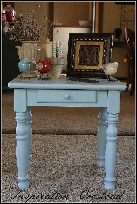 painted side table, painted furniture