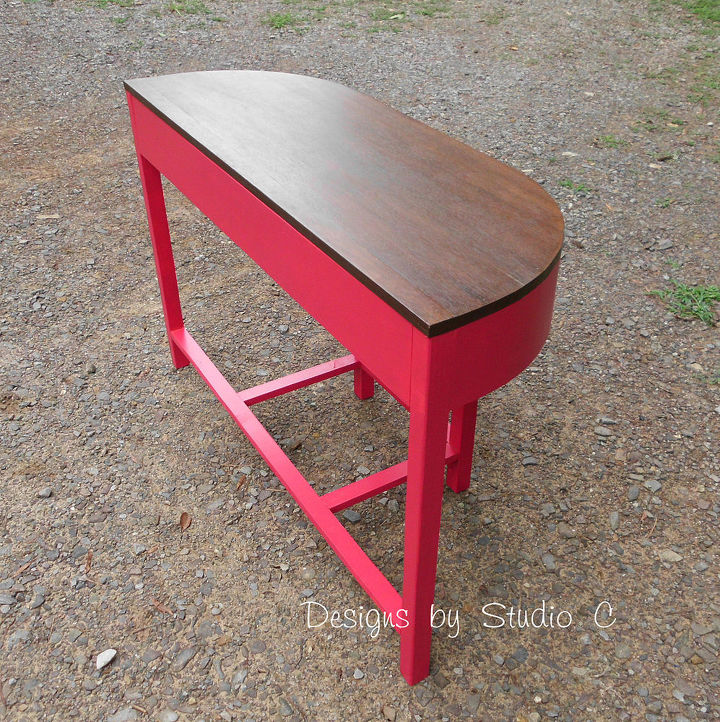 building a demilune table, diy, how to, painted furniture, woodworking projects