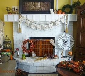 easy diy thankful banner, crafts, seasonal holiday decor, thanksgiving decorations