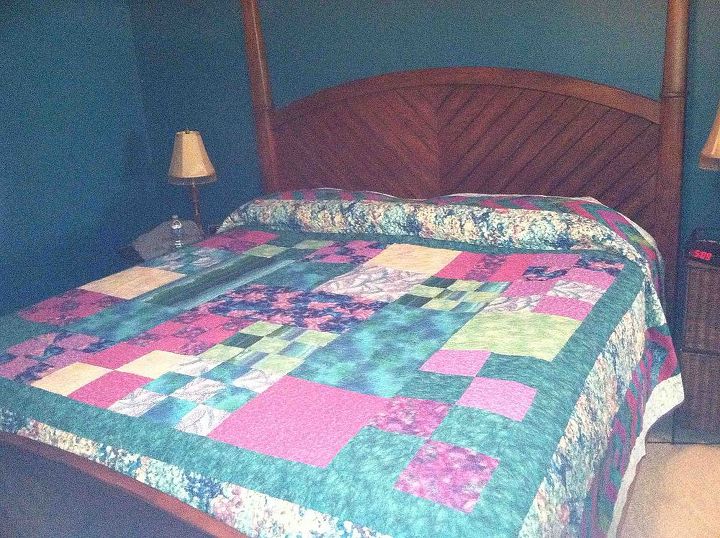 my first and only quilt so far, bedroom ideas, home decor, Made by Sheila and Robbie