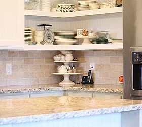 chalk painted kitchen cabinets, chalk paint, doors, home decor, kitchen cabinets, kitchen design, Granite countertops were kept from the original kitchen design