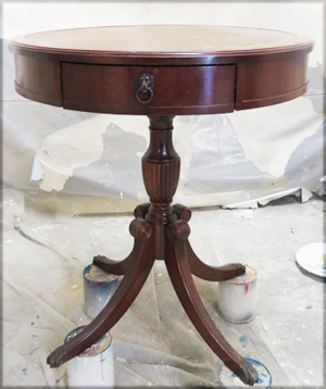 end table chalk paint redo