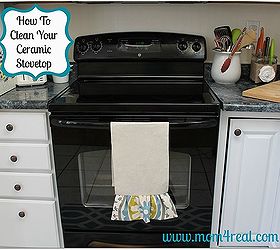 What's the best way to clean ceramic stove top (with burnedon food