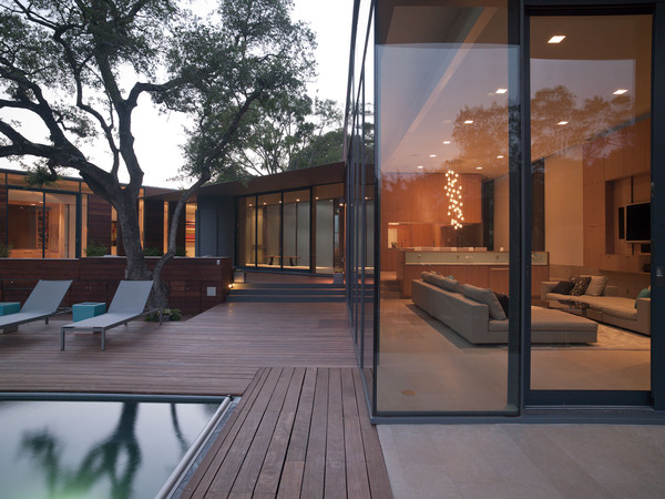 modern home in austin, go green, home decor, outdoor living, pool designs