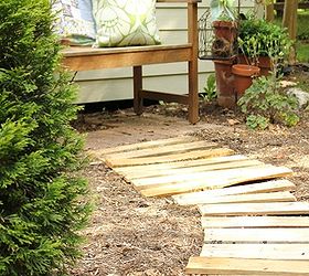 garden path from pallets, diy, gardening, outdoor living, pallet, repurposing upcycling