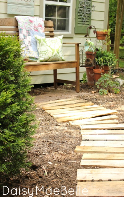 garden path from pallets, diy, gardening, outdoor living, pallet, repurposing upcycling