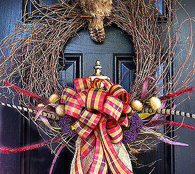 thanksgiving owl wreath, crafts, seasonal holiday decor, thanksgiving decorations, wreaths, Thanksgiving Owl Wreath by WelcomeLaneDesigns com
