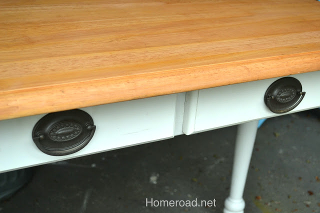 diy sewing table redo, painted furniture