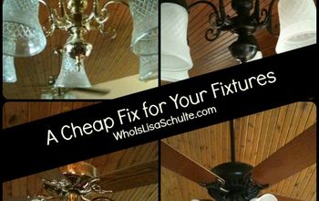 Try This Simple Inexpensive Way to Update Your Fan & Light Fixtures