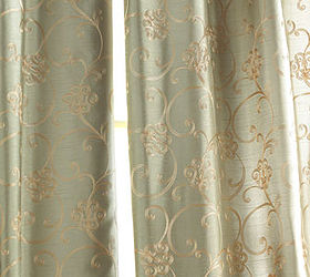 need opinions on curtain choices, home decor, shabby chic, One of my choices which the color is described as Celadon