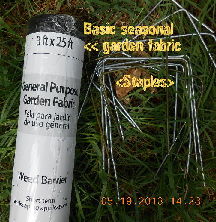 using wire coat hangers to hold down garden fabric, gardening, repurposing upcycling