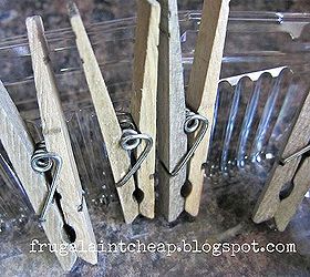 aging clothes pins in 3 minutes, crafts