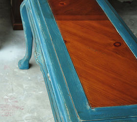 beautiful blues painted entry sofa table, chalk paint, painted furniture, ASCP Aubusson Blue