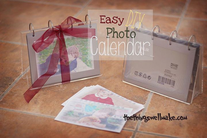 diy photo flip calendar perfect for home and office or gifts, crafts