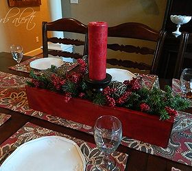 christmas centerpiece in the dining room, crafts, repurposing upcycling, seasonal holiday decor, Have you figured out what it is yet