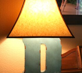 a diy monogram lamp, crafts, lighting, repurposing upcycling